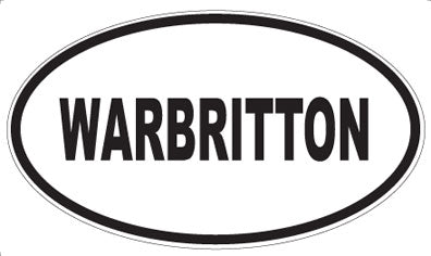 WARBRITTON - Oval Sticker