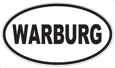 WARBURG - Oval Sticker