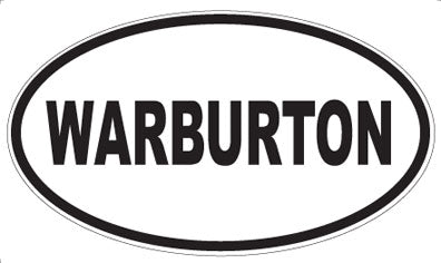 WARBURTON - Oval Sticker