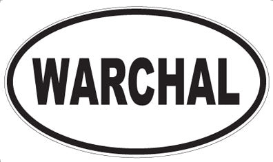 WARCHAL - Oval Sticker