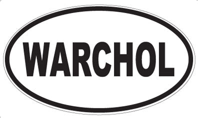 WARCHOL - Oval Sticker