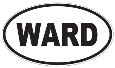 WARD - Oval Sticker