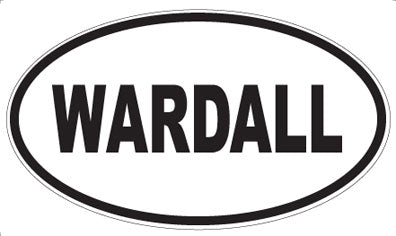 WARDALL - Oval Sticker