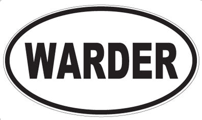WARDER - Oval Magnet