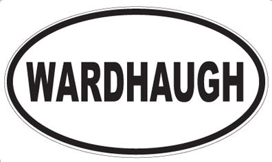 WARDHAUGH - Oval Sticker