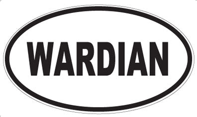 WARDIAN - Oval Sticker