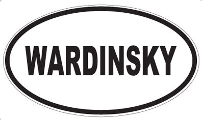 WARDINSKY - Oval Sticker