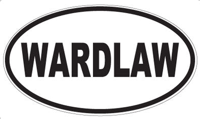 WARDLAW - Oval Sticker