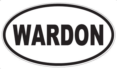 WARDON - Oval Sticker