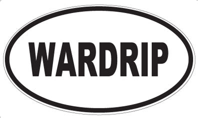 WARDRIP - Oval Sticker
