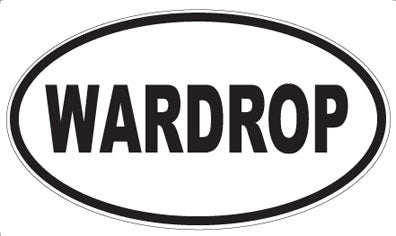 WARDROP - Oval Sticker