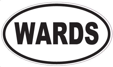 WARDS - Oval Sticker