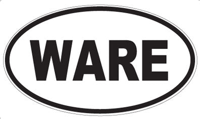WARE - Oval Sticker