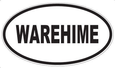 WAREHIME - Oval Sticker