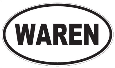 WAREN - Oval Sticker