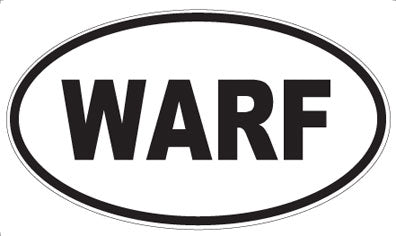 WARF - Oval Sticker