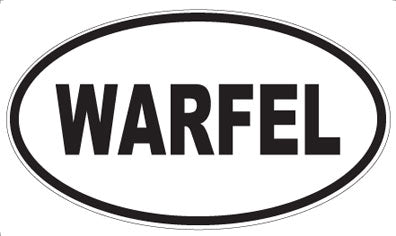 WARFEL - Oval Sticker