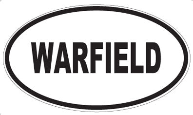 WARFIELD - Oval Sticker