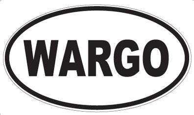 WARGO - Oval Sticker