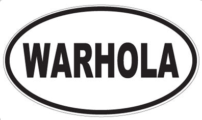 WARHOLA - Oval Sticker