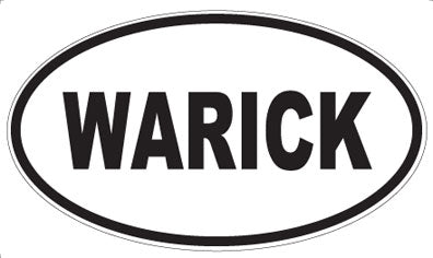 WARICK - Oval Sticker