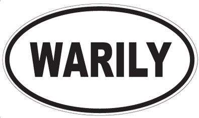 WARILY - Oval Sticker