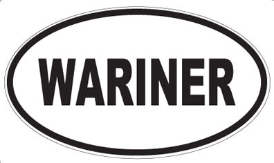 WARINER - Oval Sticker