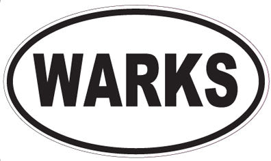 WARKS - Oval Sticker