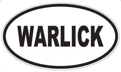 WARLICK - Oval Sticker