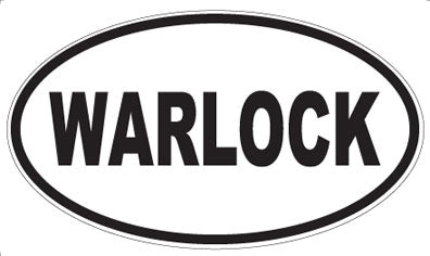 WARLOCK - Oval Sticker