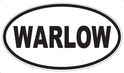 WARLOW - Oval Sticker