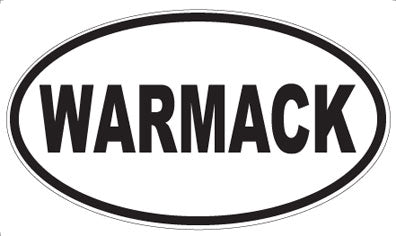 WARMACK - Oval Sticker