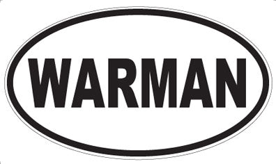 WARMAN - Oval Sticker