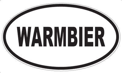 WARMBIER - Oval Sticker