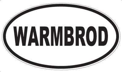WARMBROD - Oval Magnet