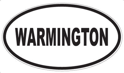 WARMINGTON - Oval Sticker