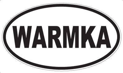 WARMKA - Oval Sticker