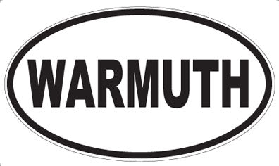 WARMUTH - Oval Sticker