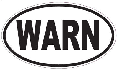 WARN - Oval Sticker