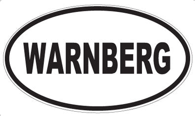 WARNBERG - Oval Sticker