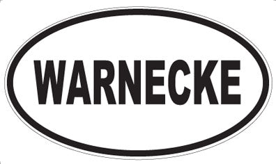 WARNECKE - Oval Sticker