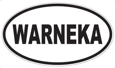 WARNEKA - Oval Sticker