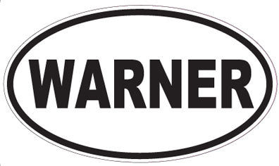 WARNER - Oval Sticker