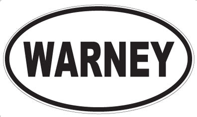 WARNEY - Oval Sticker