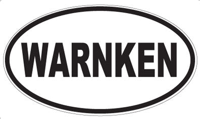 WARNKEN - Oval Sticker