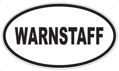WARNSTAFF - Oval Sticker
