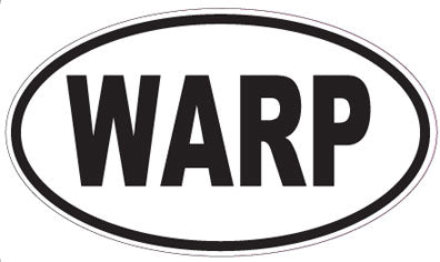 WARP - Oval Sticker