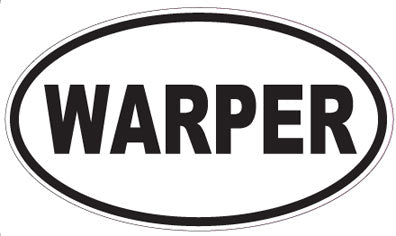 WARPER - Oval Sticker