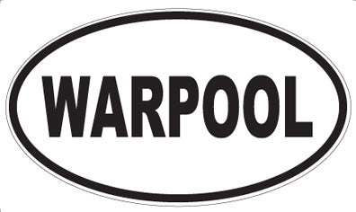 WARPOOL - Oval Sticker
