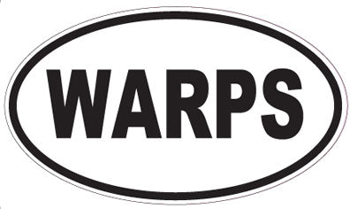 WARPS - Oval Sticker